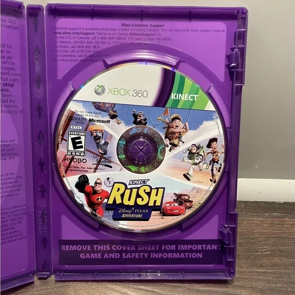 Kinect Rush: A Disney Pixar Adventure (Microsoft Xbox 360, 2012)